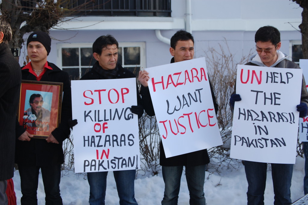 Mobilisation des Hazaras de Norvège contre les persécutions.