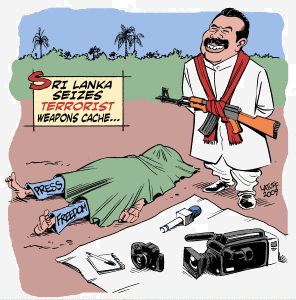 L'état de la presse au Sri Lanka par Latuff
