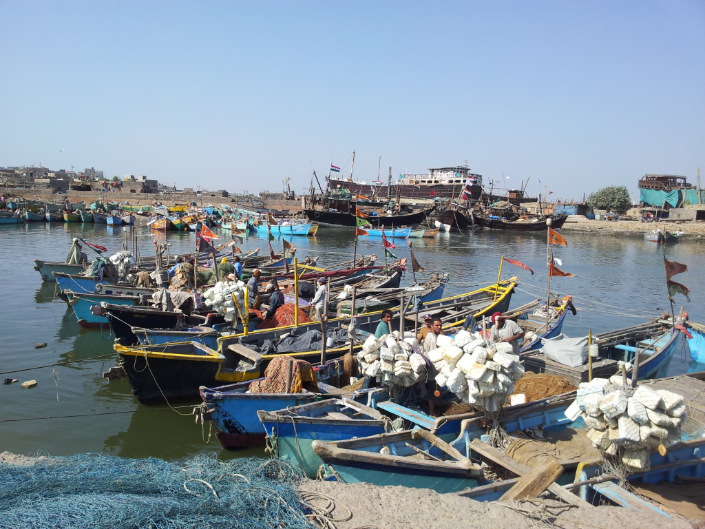 Pêcheurs indiens dans un port du Gujarat.